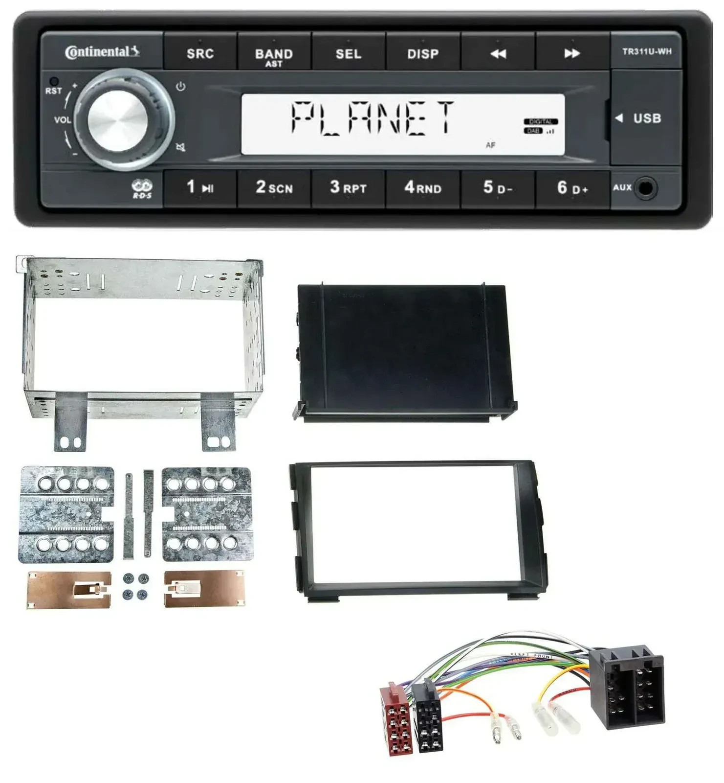 Continental USB MP3 AUX 1DIN Autoradio für Kia Ceed 09-12 proCeed 11-13