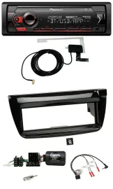 Автомагнитола для Fiat Doblo (2012–2015) Pioneer DAB, Bluetooth, USB, поддержка управления на руле, цвет piano black