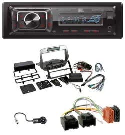 JBL SD AUX MP3 USB Bluetooth Autoradio für Chevrolet Camaro 2010-2015 silber