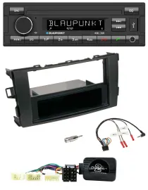 Автомагнитола для Toyota Auris 2007–2011 Blaupunkt USB DAB Bluetooth поддержка управления на руле черный