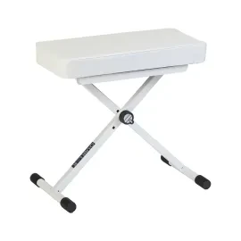 Quik Lok BX-8 Keyboard Bench, White
