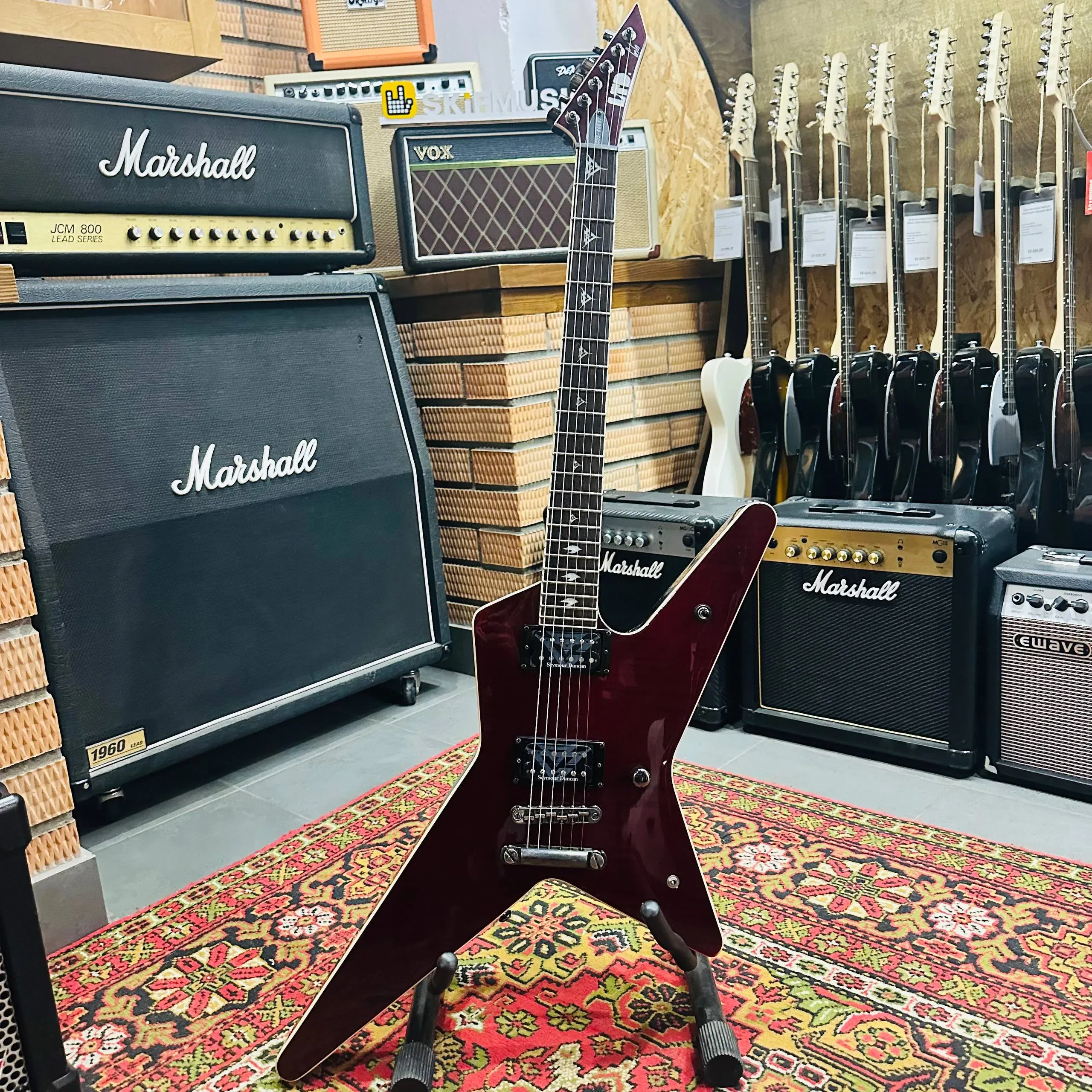 Электрогитара LTD GUS-600 NT HH Active See Thru Black Cherry w/Gigbag Korea 2012