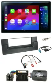 Pioneer Bluetooth DAB Lenkrad USB Autoradio für BMW 5er E39 01-04 Aktivsystem Qu