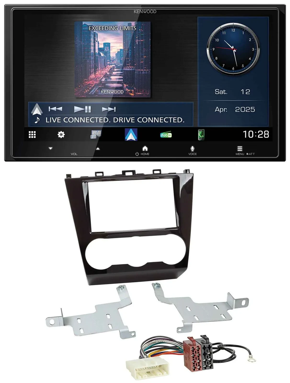 Kenwood Bluetooth 2DIN USB DAB MP3 Autoradio für Subaru Forester ab 2015