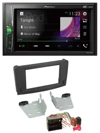 Pioneer 2DIN MP3 DAB USB Bluetooth Autoradio für Mercedes M-Klasse W164 05-11