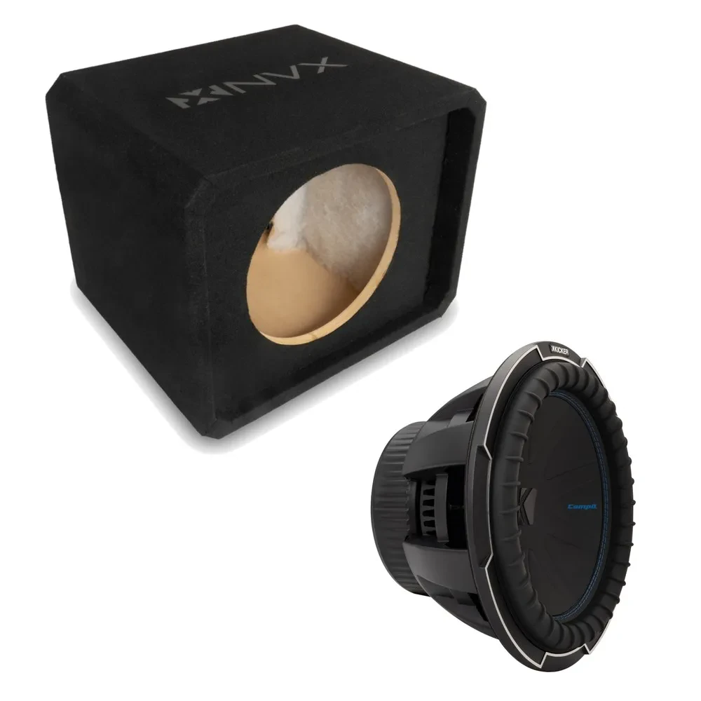 Автомобильный сабвуфер NVX NE121P/51CWQ124 12", корпусной, щелевой порт, MDF 3/4"