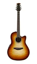 Электроакустическая гитара Ovation CS24X-7C Celebrity Standard Plus Mid Cutaway Cognac Burst Gloss