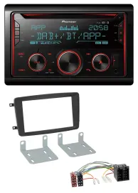 Pioneer 2DIN DAB MP3 Bluetooth USB CD Autoradio für Mercedes C W203 2000-2004
