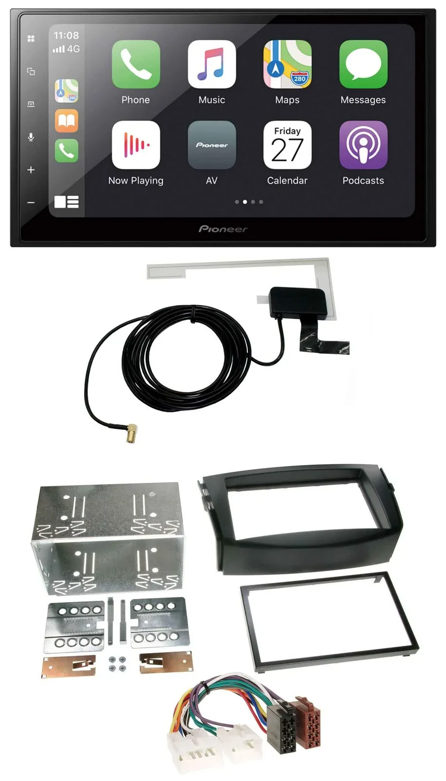 Pioneer USB MP3 2DIN Bluetooth DAB Autoradio für Toyota RAV 4 (2006-2013)