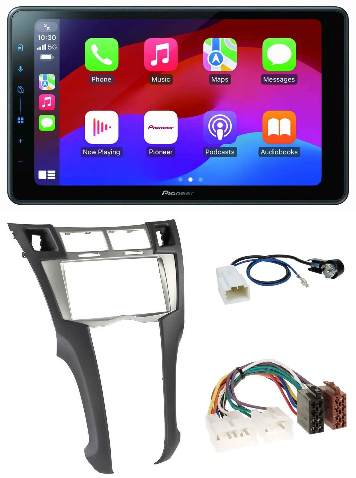 Автомагнитола Pioneer 2DIN Bluetooth USB DAB для Toyota Yaris (2007–2011)