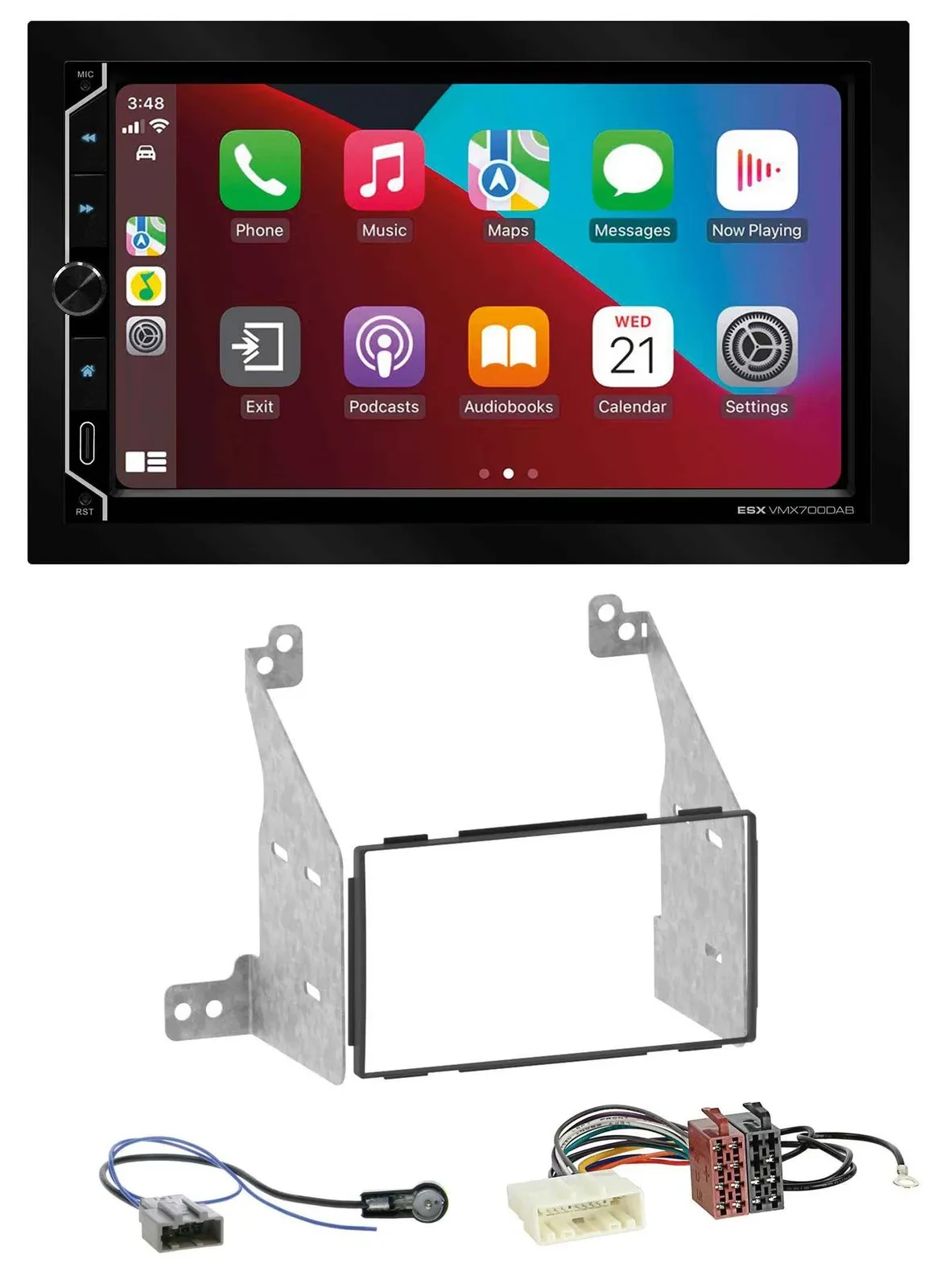 ESX 2DIN DAB USB MP3 Bluetooth Autoradio für Nissan Pathfinder 07-13