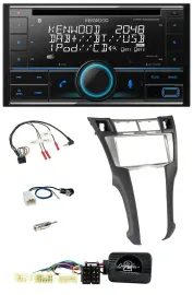 Автомагнитола для Toyota Yaris 2006–2011 Kenwood 2DIN, CD, DAB, USB, Bluetooth, поддержка кнопок на руле