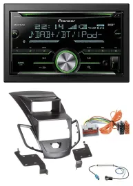 Pioneer Bluetooth MP3 DAB 2DIN USB CD Autoradio für Ford Fiesta 08-10 Display sc