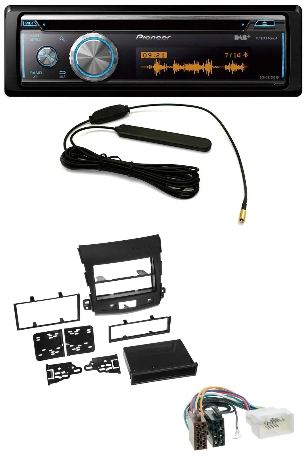 Автомагнитола для Citroen C-Crosser/Mitsubishi Outlander Pioneer CD/USB/Bluetooth/DAB/MP3