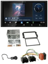 Kenwood Bluetooth 2DIN USB DAB MP3 Autoradio für Chevrolet Aveo Epica Captiva 06