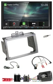 Kenwood Bluetooth USB 2DIN Lenkrad TMC DAB Navigation für Hyundai i20 2009-2012