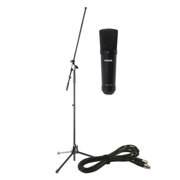 Audio Studio C05 Großmembran Kondensatormikrofon Set 20-20k Hz 125dB XLR 3 Pol