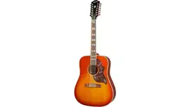 Электроакустическая 12-струнная гитара Epiphone Hummingbird 12-String Aged Cherry Sunburst