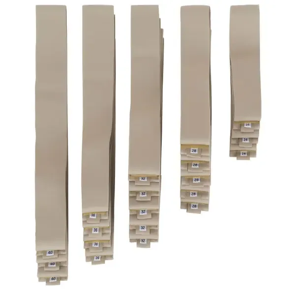 Wireless Mic Belts Assorted Size Belt Pack, Tan, 20-Pack #BELT-20PACK-T