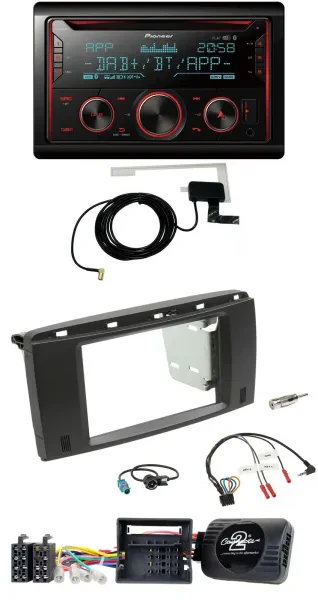 Pioneer 2DIN Lenkrad DAB USB CD Bluetooth Autoradio für Mercedes R-Klasse 2006-2