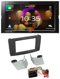 JVC DAB MP3 2DIN Bluetooth USB Autoradio für Mercedes M-Klasse W164 05-11
