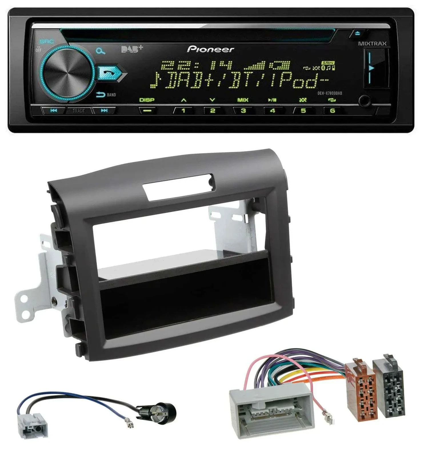 Pioneer DAB MP3 CD USB Bluetooth Autoradio für Honda CR-V (ab 2013)