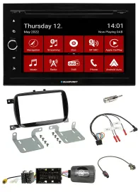 Blaupunkt 2DIN Lenkrad Bluetooth USB TMC DAB Navigation für 500 X ab 2016 Faceli