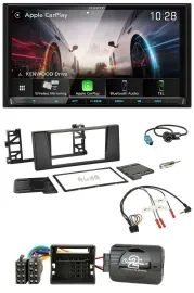 Kenwood Lenkrad 2DIN USB DAB Bluetooth Autoradio für BMW 5er E39 01-04 Aktivsyst