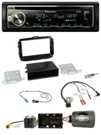 Pioneer DAB USB MP3 Lenkrad CD Autoradio für Alfa Giulietta 13-21 piano-schwarz