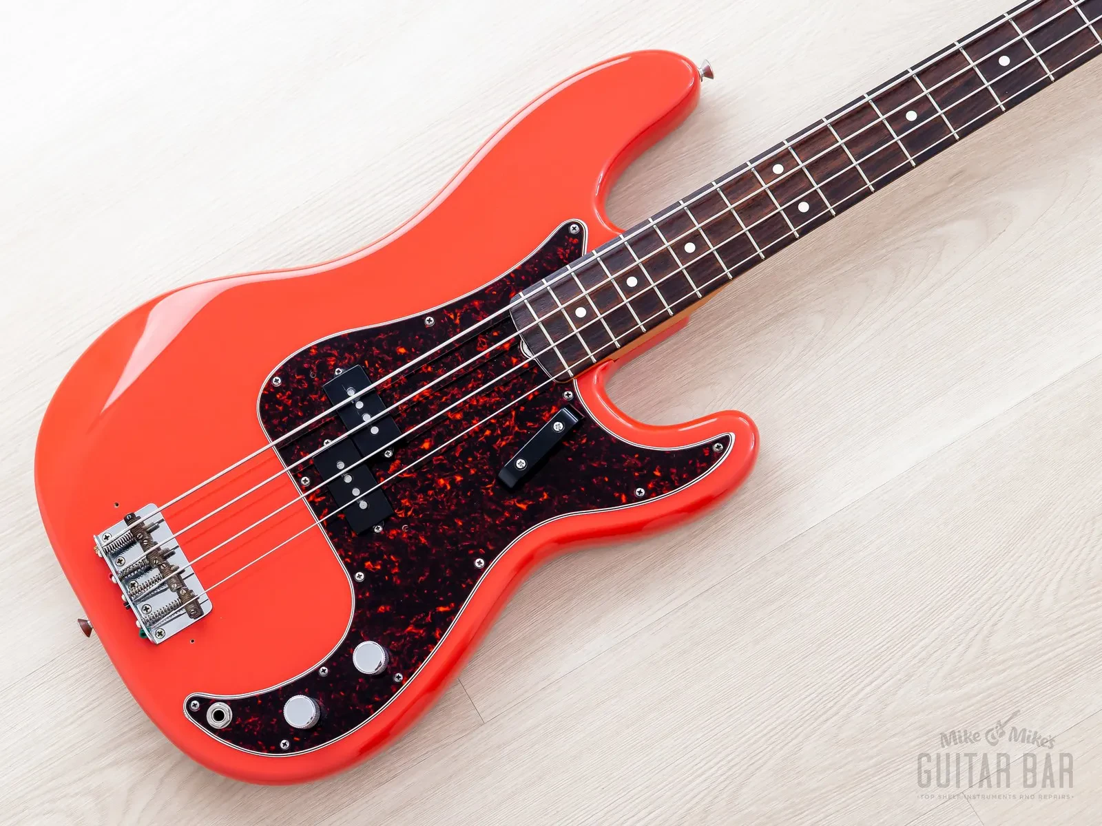 1998 Fender American Vintage '62 Precision Bass Fiesta Red w/ Case