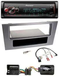 Pioneer Bluetooth USB Lenkrad DAB Autoradio für Ford Mondeo 2004-2007 anthrazit