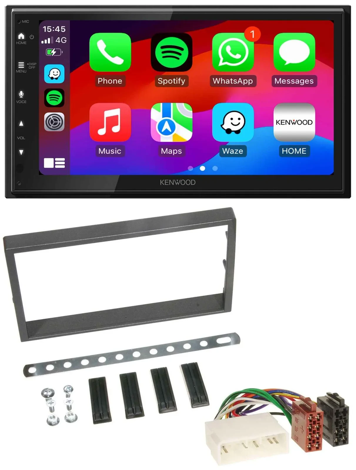 Kenwood MP3 USB DAB 2DIN Bluetooth Autoradio für SSangYong Kyron ab 2005