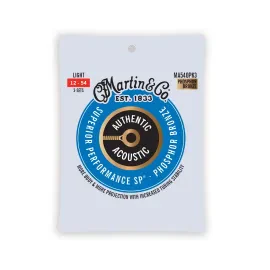 Martin Authentic MA540 SP Light 92/8 Phosphor Bronze A/G Strings, 12-54, 3-Pack