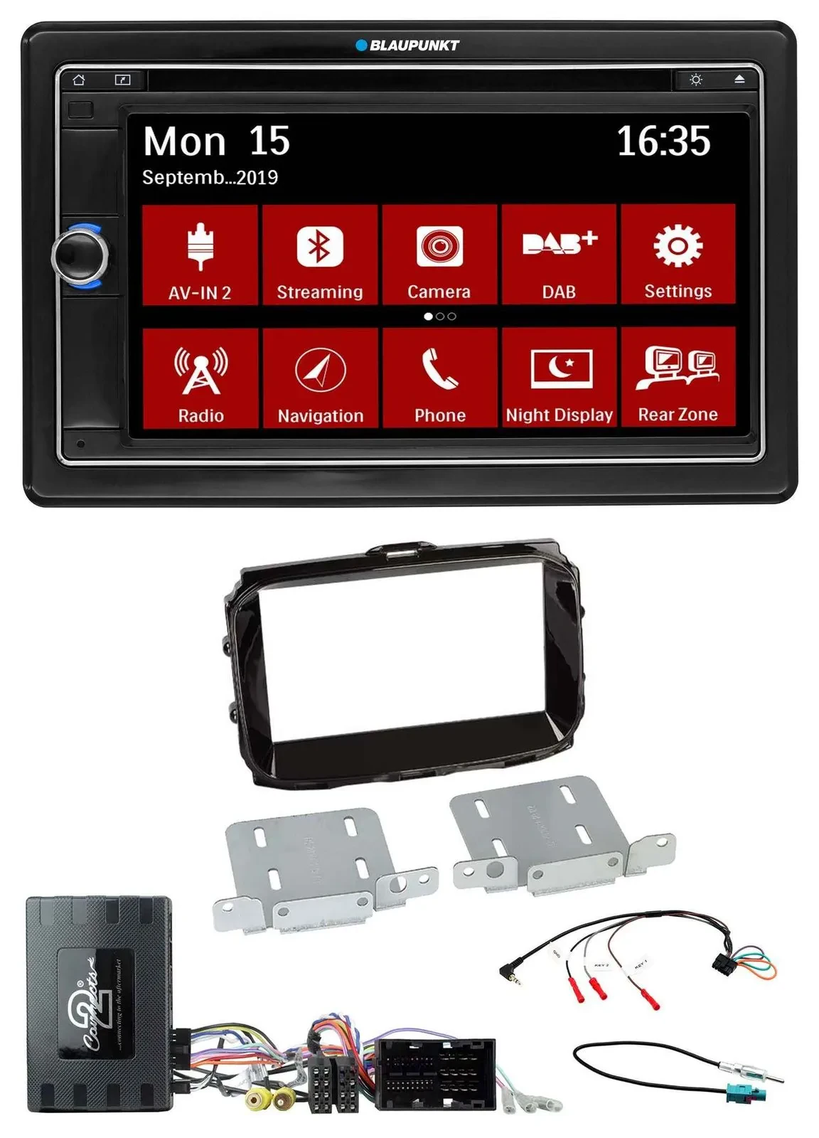 Автомагнитола для Alfa Romeo Giulietta Blaupunkt 2DIN USB DAB Bluetooth навигация TMC (2014–2021)
