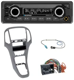 Blaupunkt Bluetooth DAB MP3 USB Autoradio für Opel Astra J ab 2009 Titan grau