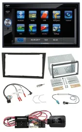 Blaupunkt SD USB TMC Bluetooth 2DIN Lenkrad Navigation für Opel Corsa D stealth
