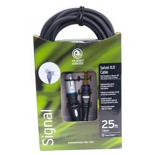 Микрофонный кабель Planet Waves PW-GMFS-25 XLR female - Stereo