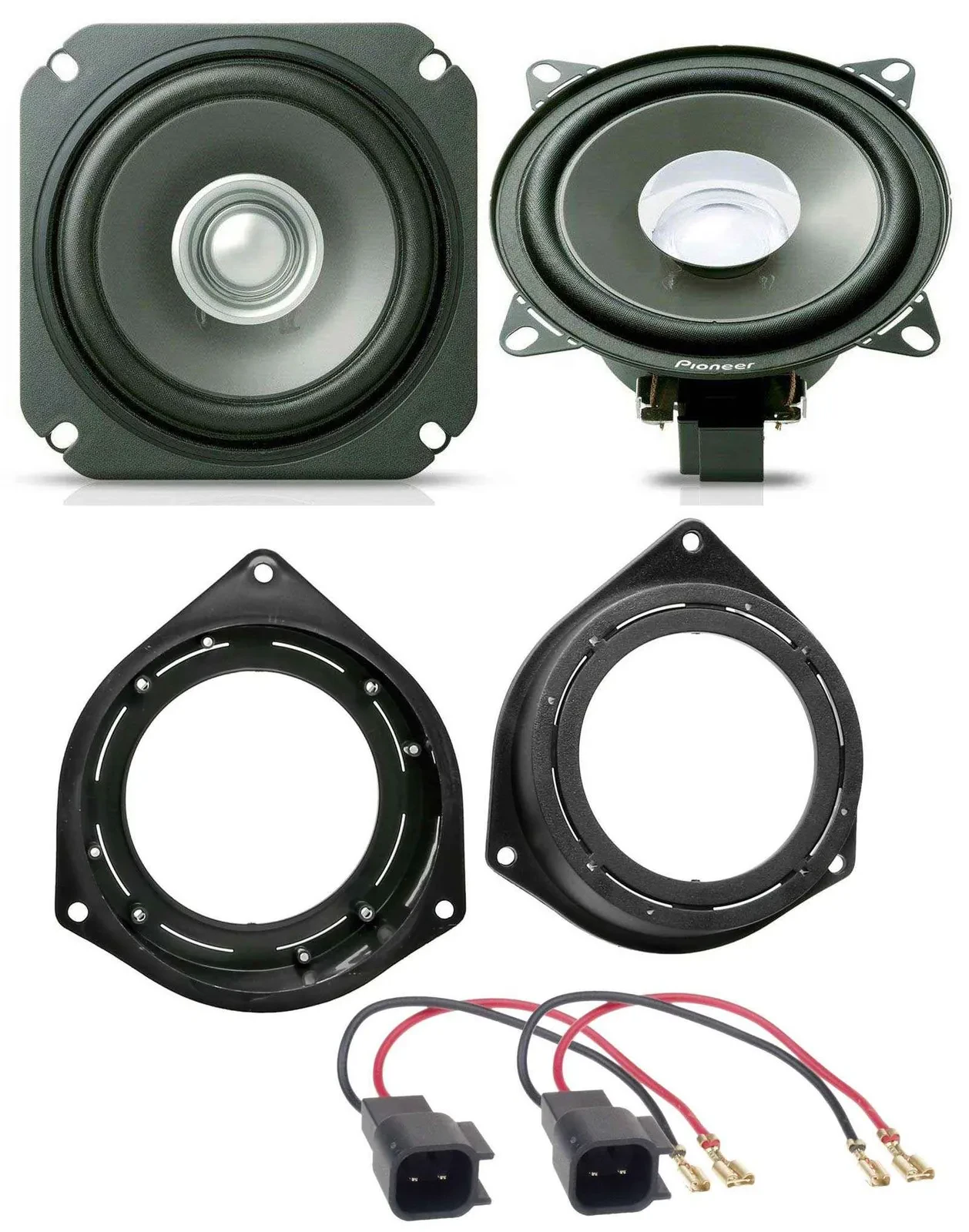 Pioneer 10cm 110Watt Lautsprecher für Ford Ka ab 09 Ablage Heck Hintere Tür Auto