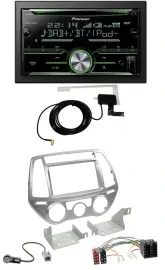 Автомагнитола для Hyundai i20 (2012–2014) Pioneer 2-DIN, CD/USB/MP3, Bluetooth, DAB, для автомобилей с ручным климат-контролем