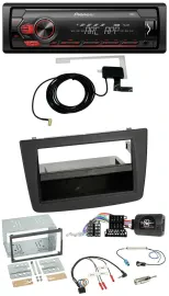 Автомагнитола Pioneer 1DIN USB DAB MP3 для Alfa Romeo MiTo 2008–2014 черный