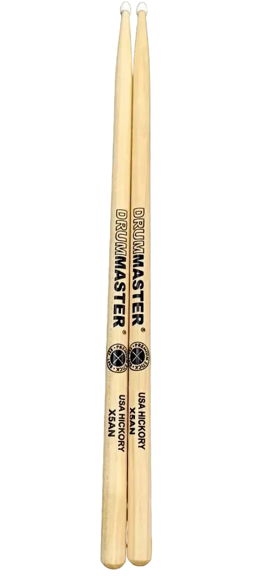 Барабанные палочки DRUMMASTER American Hickory 5AN с пластиковым наконечником