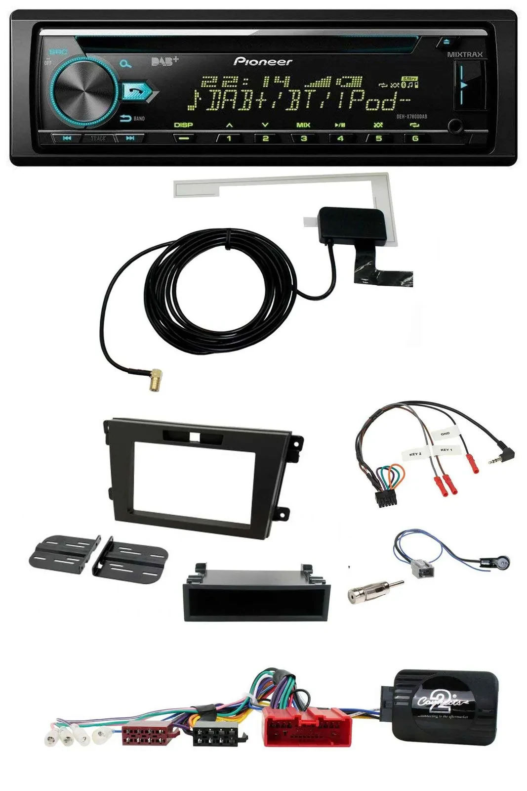 Pioneer MP3 Lenkrad CD USB DAB Autoradio für Mazda CX-7 2008-2010