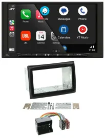 JBL USB 2DIN MP3 Bluetooth AUX Autoradio für Renault Megane 2009-2010