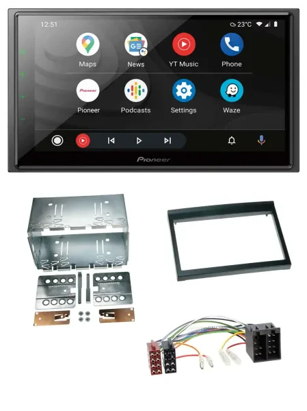 Pioneer USB 2DIN DAB MP3 Bluetooth Autoradio für Porsche Boxster 1996-2004