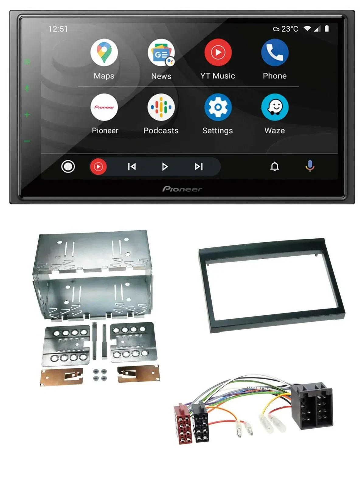 Автомагнитола для Porsche Boxster 1996–2004 Pioneer 2DIN DAB Bluetooth USB MP3