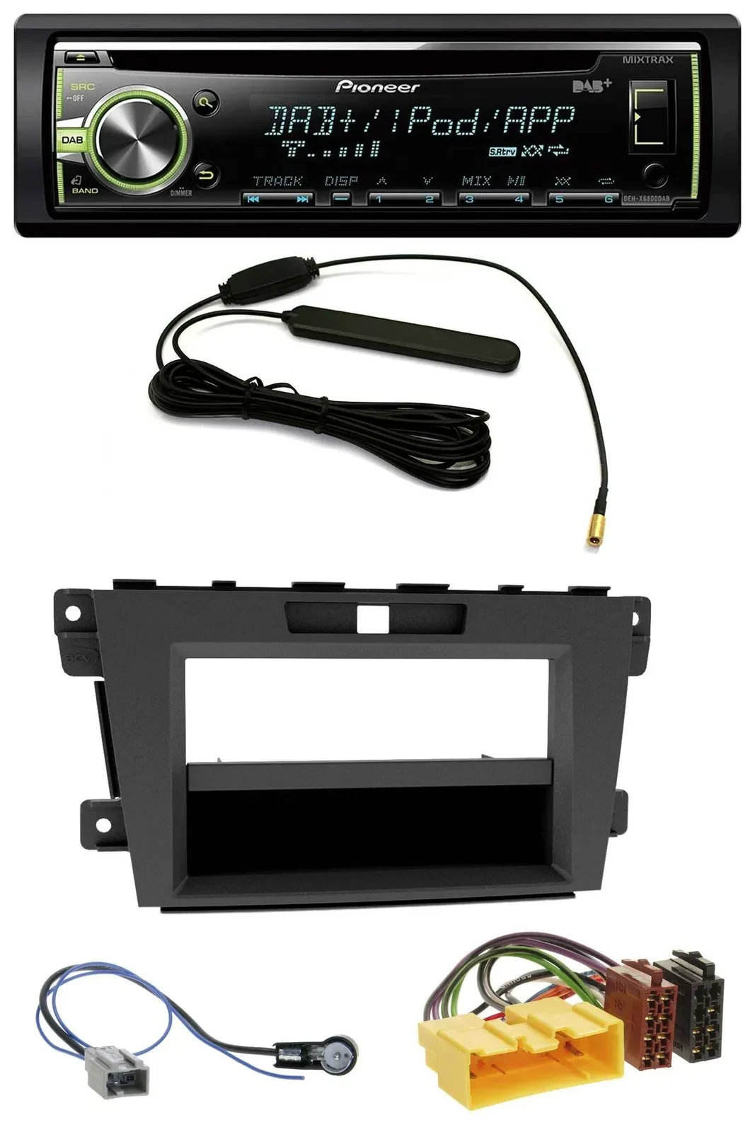 Pioneer MP3 USB CD DAB AUX Autoradio für Mazda CX-7 (2009-2013)