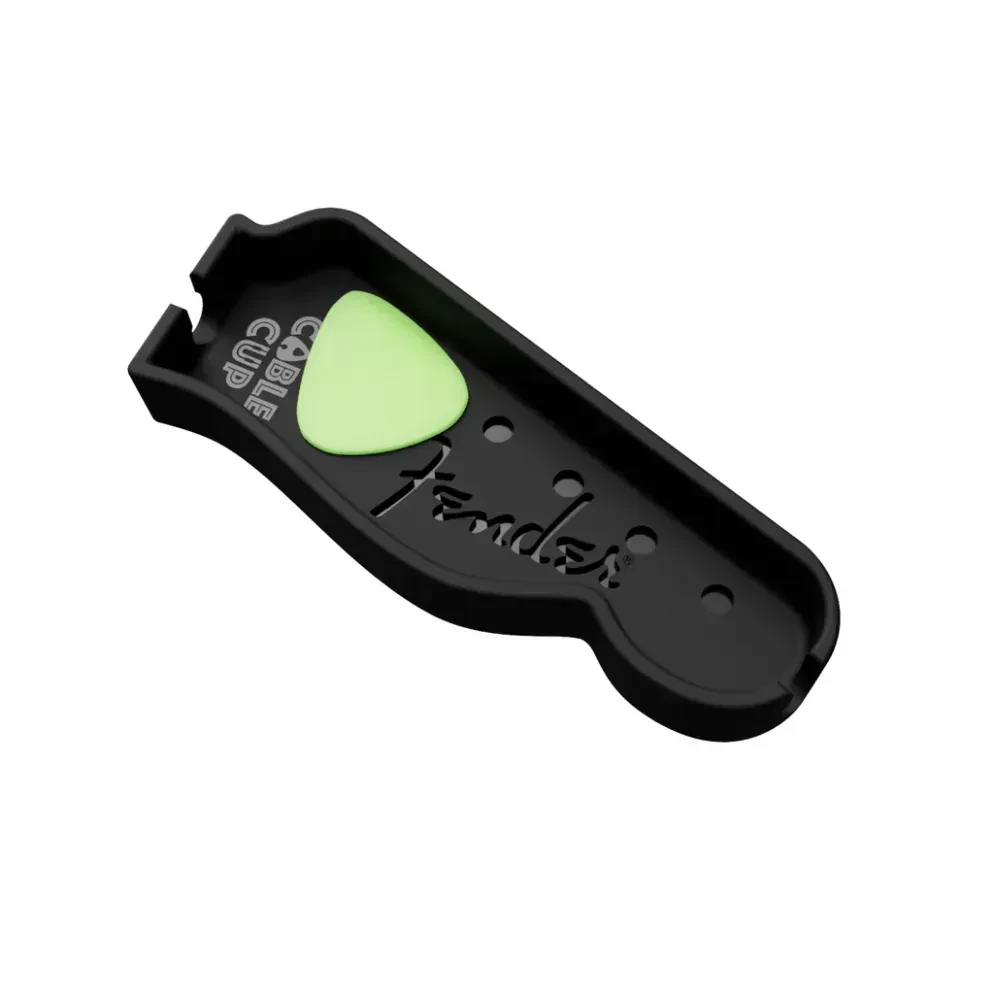 Держатель для гитары Cable Cup CC-HSTL-BK для медиаторов и кабеля, Tele Headstock Shape, черный