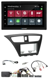 Blaupunkt DAB Bluetooth USB Lenkrad 2DIN Autoradio für Honda Civic ab 12 schwarz