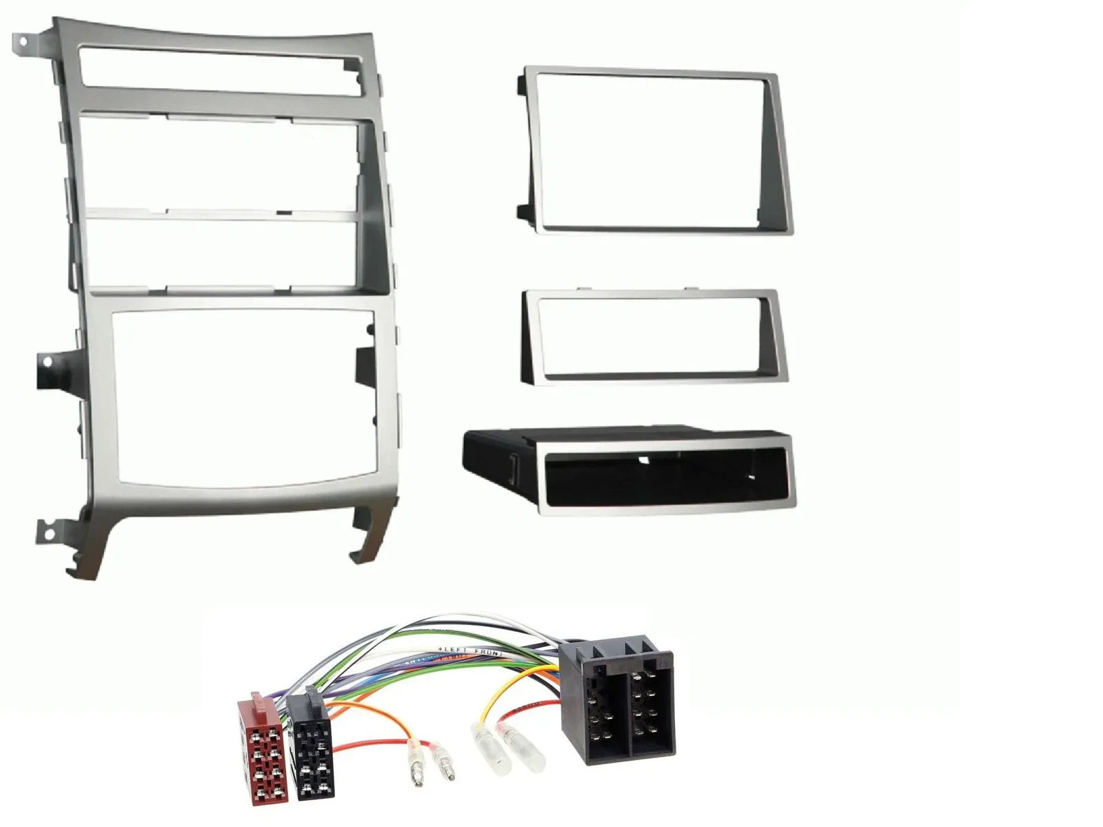 Установочный комплект для автомагнитолы Caraudio24 2-DIN для Hyundai ix55 2009–2012, серебристый (набор)