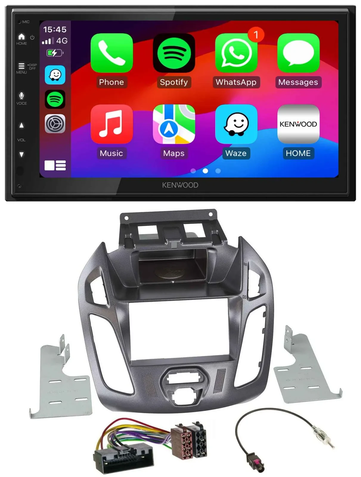 Kenwood MP3 USB DAB 2DIN Bluetooth Autoradio für Ford Transit ohne Display 2012-